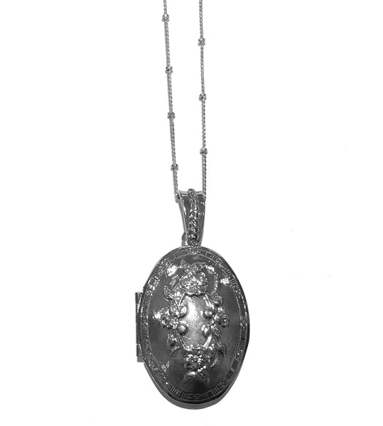 Silver Ornate Locket